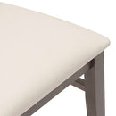 vidaXL 2 db barna tömörfa gumiból készült étkezőszékek párnákkal