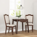 vidaXL 2 db barna tömörfa gumiból készült étkezőszékek párnákkal