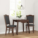 vidaXL 2 db barna tömörfa gumiból készült étkezőszékek párnákkal