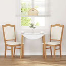 vidaXL 2 db tömörfa gumiból készült étkezőszékek párnákkal