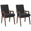 vidaXL 2 db barna tömörfa gumiból készült étkezőszékek párnákkal