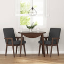 vidaXL 2 db barna tömörfa gumiból készült étkezőszékek párnákkal