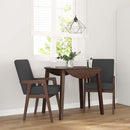 vidaXL 2 db barna tömörfa gumiból készült étkezőszékek párnákkal