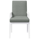 vidaXL 2 db fehér tömörfa gumiból készült étkezőszékek párnákkal