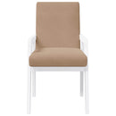 vidaXL 2 db fehér tömörfa gumiból készült étkezőszékek párnákkal