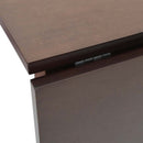 vidaXL barna tömörfa gumi étkezőasztal