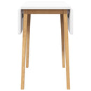 vidaXL természetes tömörfa gumi étkezőasztal