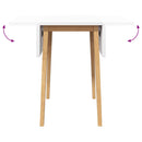 vidaXL természetes tömörfa gumi étkezőasztal