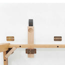 vidaXL természetes tömörfa gumi étkezőasztal