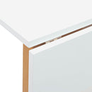 vidaXL természetes tömörfa gumi étkezőasztal