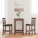 vidaXL 2 db barna tömörfa gumiból bárszékek párnákkal