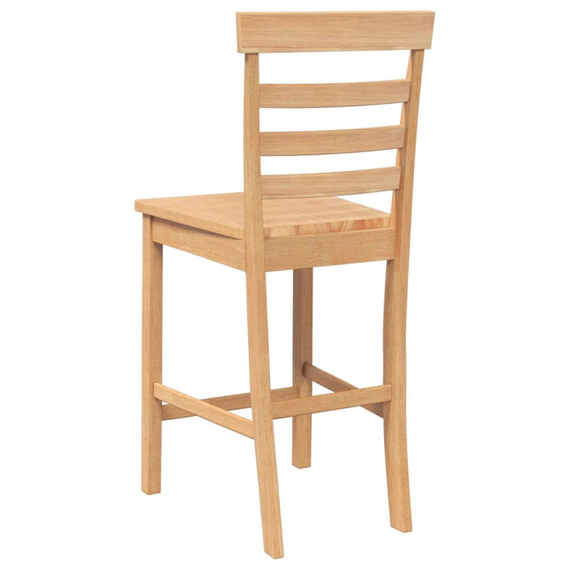 vidaXL 2 db természetes tömörfa gumiból bárszékek