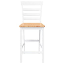 vidaXL 2 db fehér tömörfa gumiból bárszékek