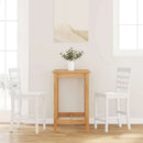 vidaXL 2 db fehér tömörfa gumiból bárszékek