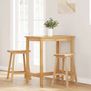 vidaXL 2 db természetes tömörfa gumiból bárszékek