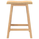 vidaXL 2 db természetes tömörfa gumiból bárszékek