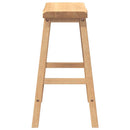 vidaXL 2 db természetes tömörfa gumiból bárszékek