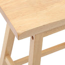 vidaXL 2 db természetes tömörfa gumiból bárszékek