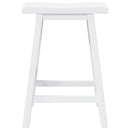 vidaXL 2 db fehér tömörfa gumiból bárszékek