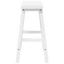 vidaXL 2 db fehér tömörfa gumiból bárszékek