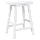 vidaXL 2 db fehér tömörfa gumiból bárszékek