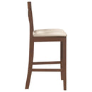 vidaXL 2 db barna tömörfa gumiból bárszékek párnákkal