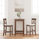 vidaXL 2 db barna tömörfa gumiból bárszékek párnákkal