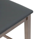 vidaXL 2 db barna tömörfa gumiból bárszékek párnákkal