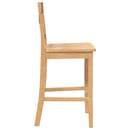 vidaXL 2 db természetes tömörfa gumiból bárszékek