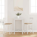 vidaXL 2 db fehér tömörfa gumiból bárszékek párnákkal