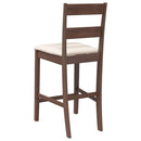 vidaXL 2 db barna tömörfa gumiból bárszékek párnákkal