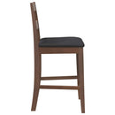 vidaXL 2 db barna tömörfa gumiból bárszékek párnákkal