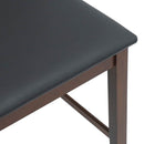 vidaXL 2 db barna tömörfa gumiból bárszékek párnákkal