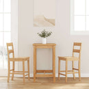 vidaXL 2 db természetes tömörfa gumiból bárszékek