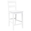 vidaXL 2 db fehér tömörfa gumiból bárszékek