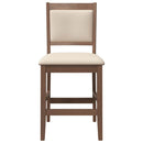 vidaXL 2 db barna tömörfa gumiból bárszékek párnákkal