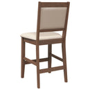 vidaXL 2 db barna tömörfa gumiból bárszékek párnákkal