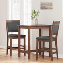 vidaXL 2 db barna tömörfa gumiból bárszékek párnákkal