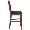 vidaXL 2 db barna tömörfa gumiból bárszékek párnákkal