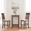 vidaXL 2 db barna tömörfa gumiból bárszékek párnákkal