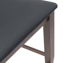 vidaXL 2 db barna tömörfa gumiból bárszékek párnákkal