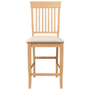 vidaXL 2 db természetes tömörfa gumiból bárszékek párnákkal