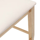 vidaXL 2 db természetes tömörfa gumiból bárszékek párnákkal