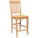 vidaXL 2 db természetes tömörfa gumiból bárszékek