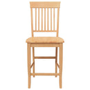 vidaXL 2 db természetes tömörfa gumiból bárszékek