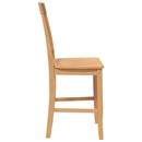 vidaXL 2 db természetes tömörfa gumiból bárszékek