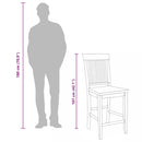 vidaXL 2 db természetes tömörfa gumiból bárszékek