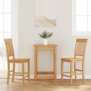 vidaXL 2 db természetes tömörfa gumiból bárszékek