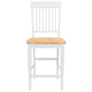 vidaXL 2 db fehér tömörfa gumiból bárszékek