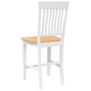 vidaXL 2 db fehér tömörfa gumiból bárszékek